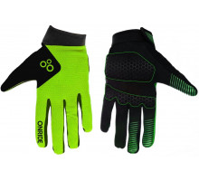 Вело перчатки ONRIDE Long 20 с гелем зелёные размер S