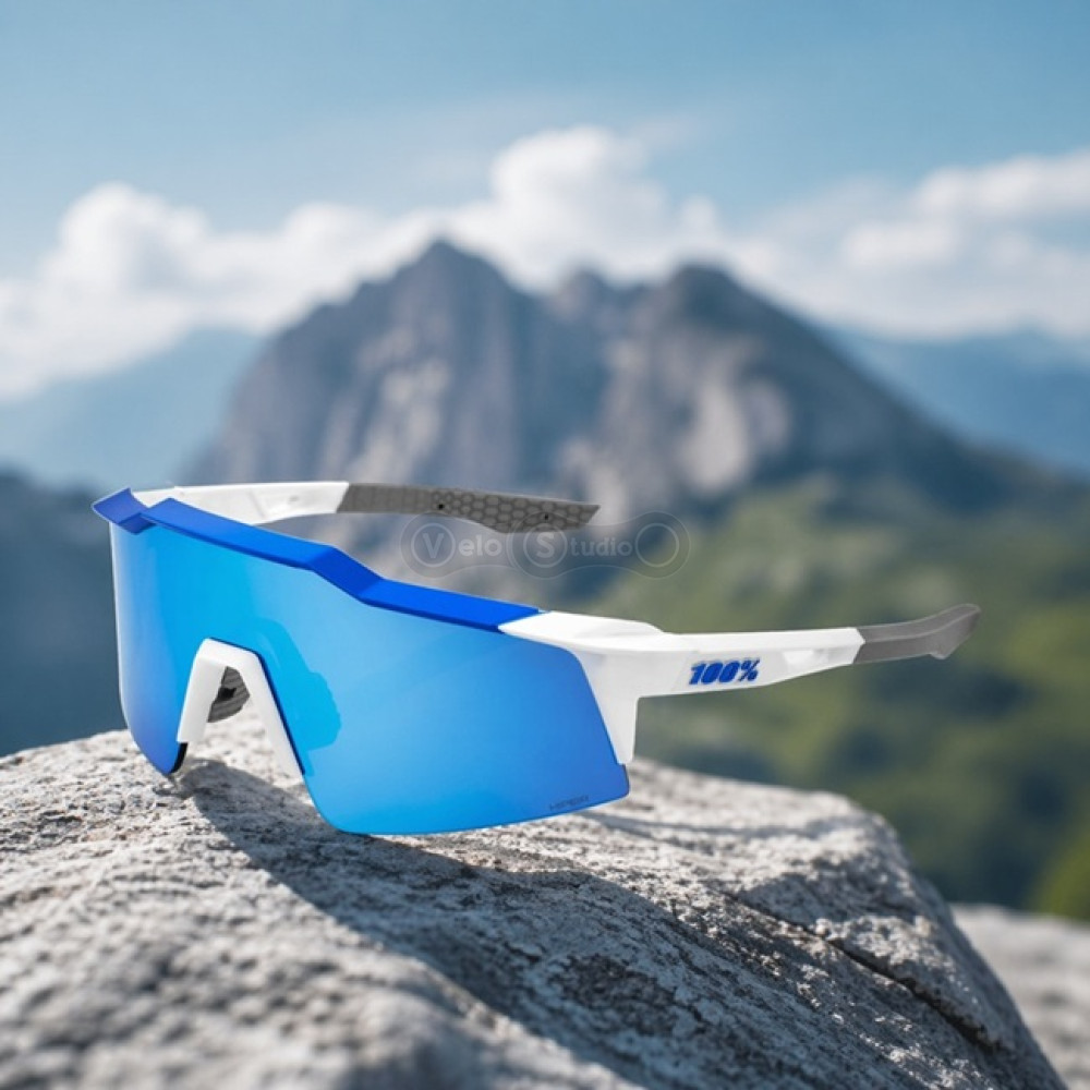 Очки Ride 100% SpeedCraft SL - Matte Metallic Blue - HiPER Blue Multilayer Mirror Lens