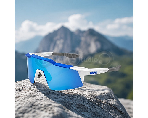 Окуляри Ride 100% SpeedCraft SL - Matte Metallic Blue - HiPER Blue Multilayer Mirror Lens