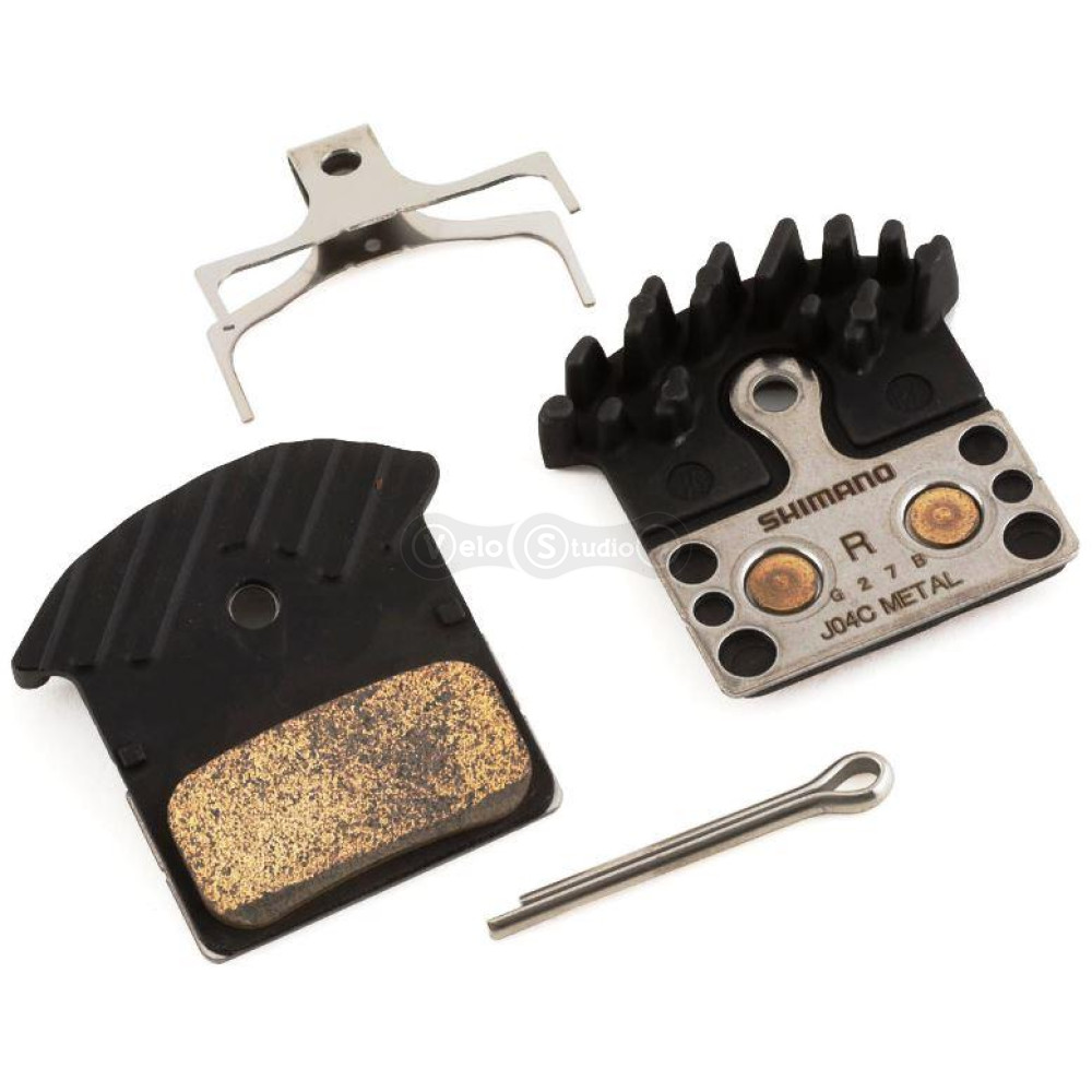 Колодки гальмові Shimano J04C +радіатор XTR/XT/SLX/ALFINE, метал