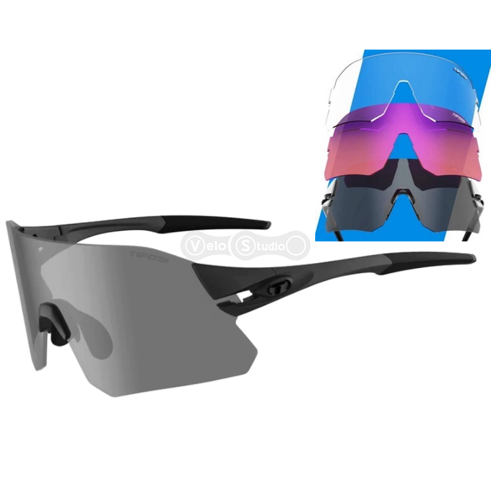 Очки Tifosi Rail Blackout сменные линзы Smoke/Ac Red/Clear