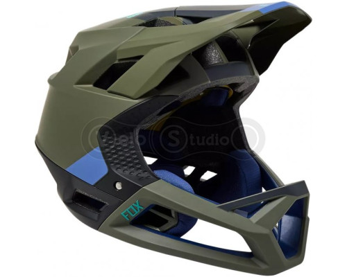 Вело шлем FOX Proframe MIPS Integra Blocked Olive Green размер L (58-61 см)