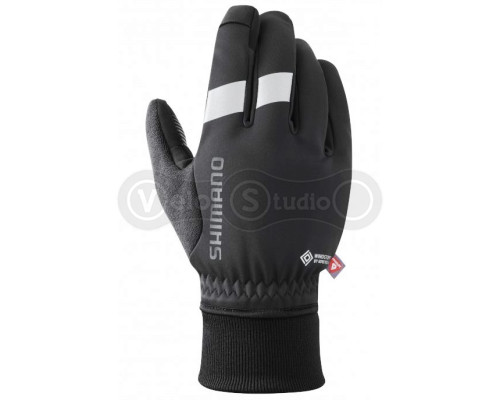 Рукавички Shimano Windstopper Primaloft чорні розм. XL