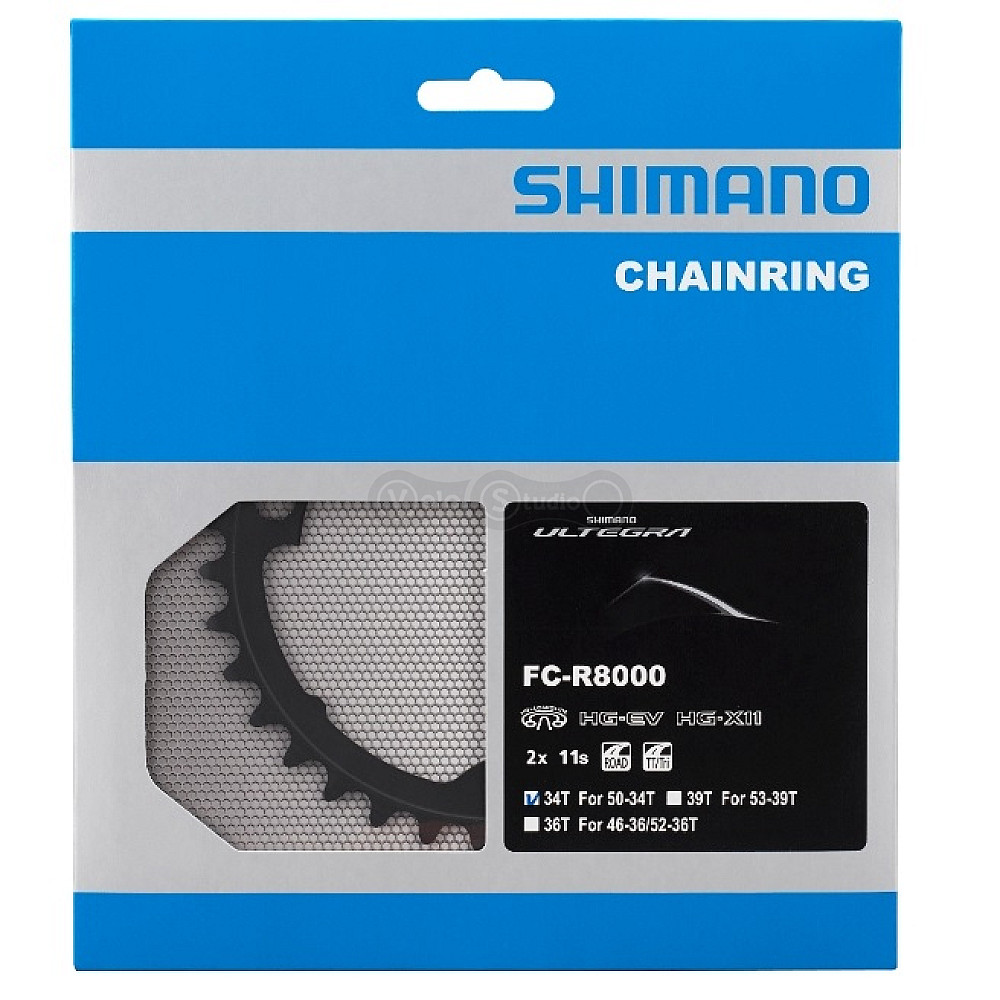 Звезда шатунов Shimano FC-R8000 Ultegra 34 зубьев для 50-34Т скоростей MS