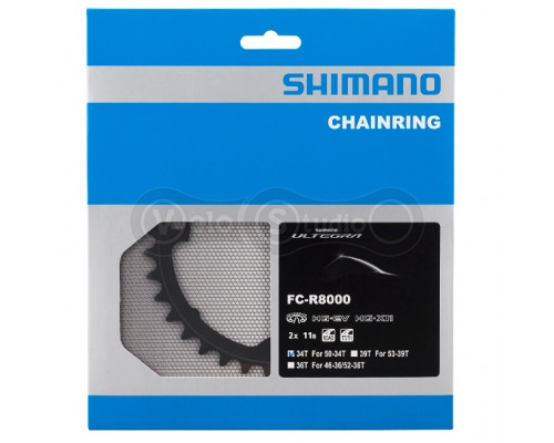 Звезда шатунов Shimano FC-R8000 Ultegra 34 зубьев для 50-34Т скоростей MS