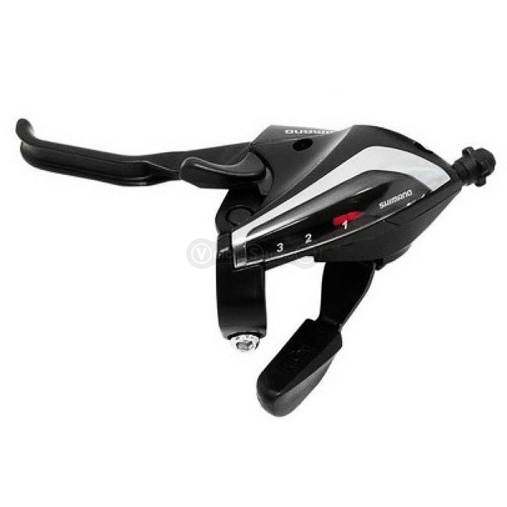 Гальмо ручка/шифтер Shimano ST-EF60 ліве 3 швидкості, трос, чорна, OEM