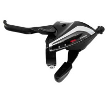 Гальмо ручка/шифтер Shimano ST-EF60 ліве 3 швидкості, трос, чорна, OEM
