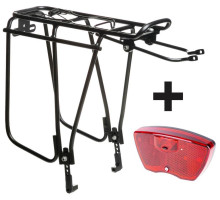 Багажник ONRIDE Trunk 26˝-29˝ для дискових гальм чорний із заднім світлом Lug