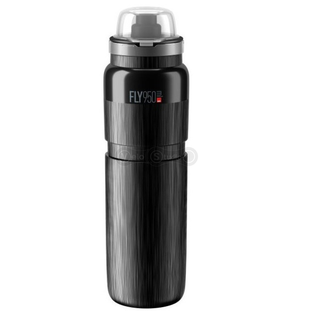 Фляга ELITE FLY МТВ TEX 950 мл с крышкой чёрная