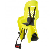 Детское кресло Polisport Joy на подседельную трубу жёлтое
