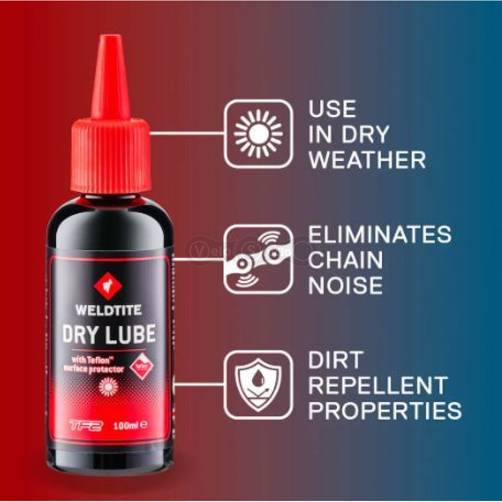 Cмазка цепи Weldtite Dry Lube Teflon 100 мл
