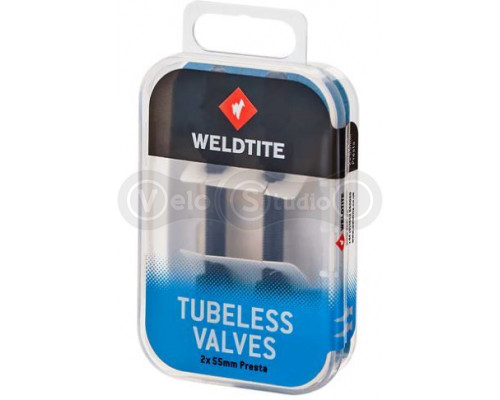 Безкамерний ніпель Weldtite Tubeless Valve Kit 55 мм - 2 штуки
