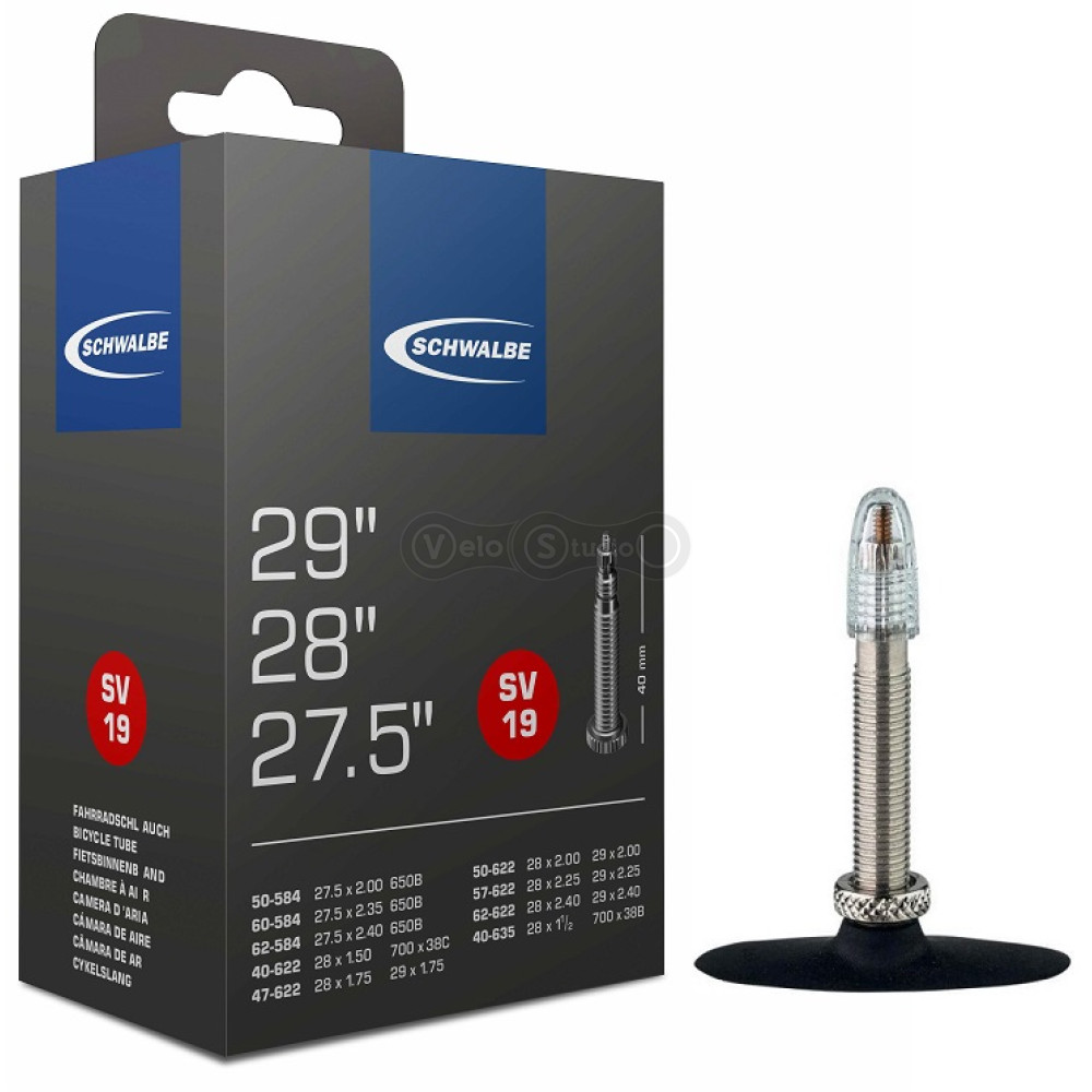 Вело камера Schwalbe SV19 27.5x2.00/2.35 29x1.75/2.40 FV 40 мм