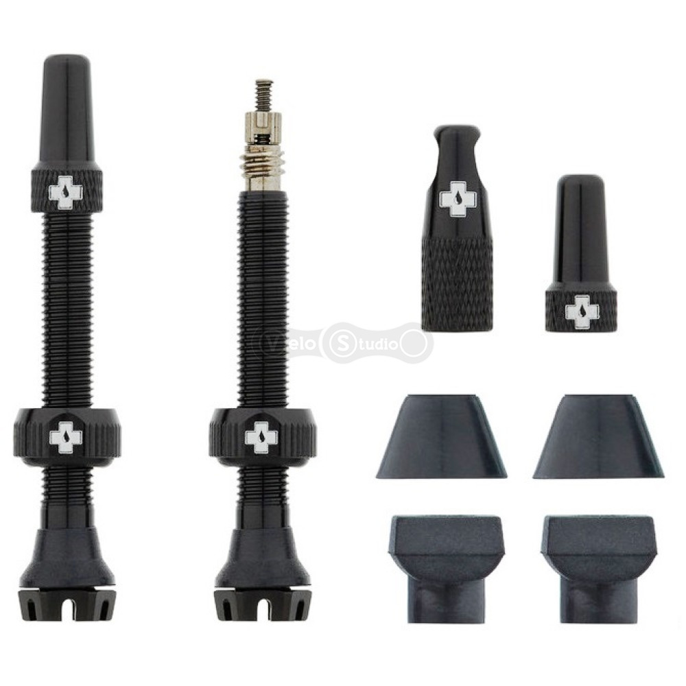 Бескамерный ниппель MUC-OFF Tubeless V2 44 мм чёрный - 2 штуки