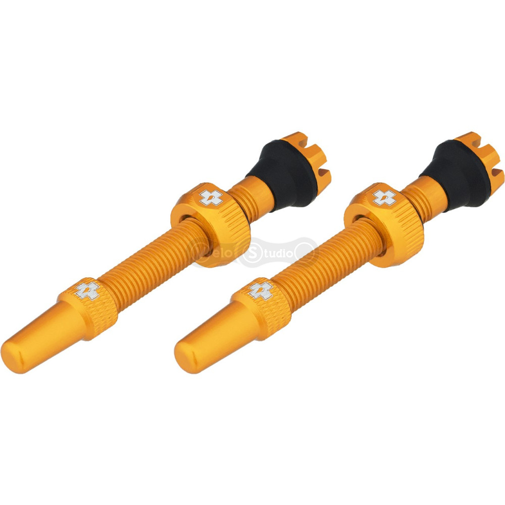 Бескамерный ниппель MUC-OFF Tubeless V2 44 мм золотой - 2 штуки