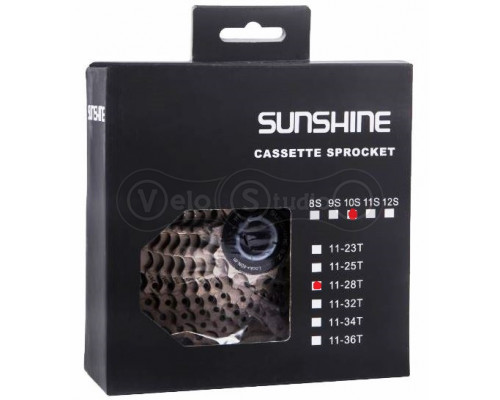 Кассета SunShine CS-HR10-28 11-28T 10 скоростей