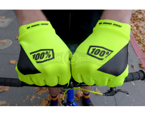 Вело перчатки Ride 100% Ridecamp Fluo Yellow размер S
