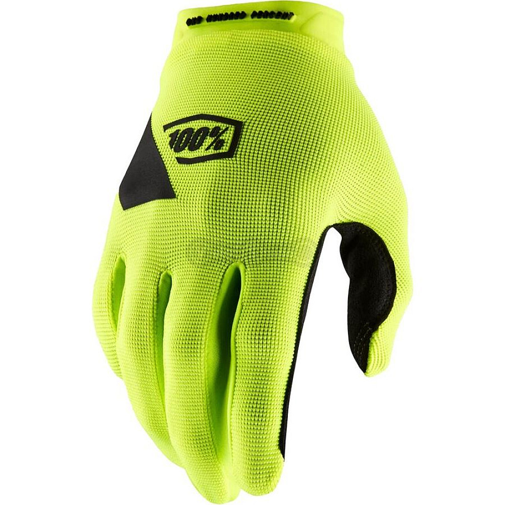 Вело рукавички Ride 100% Ridecamp Fluo Yellow розмір S