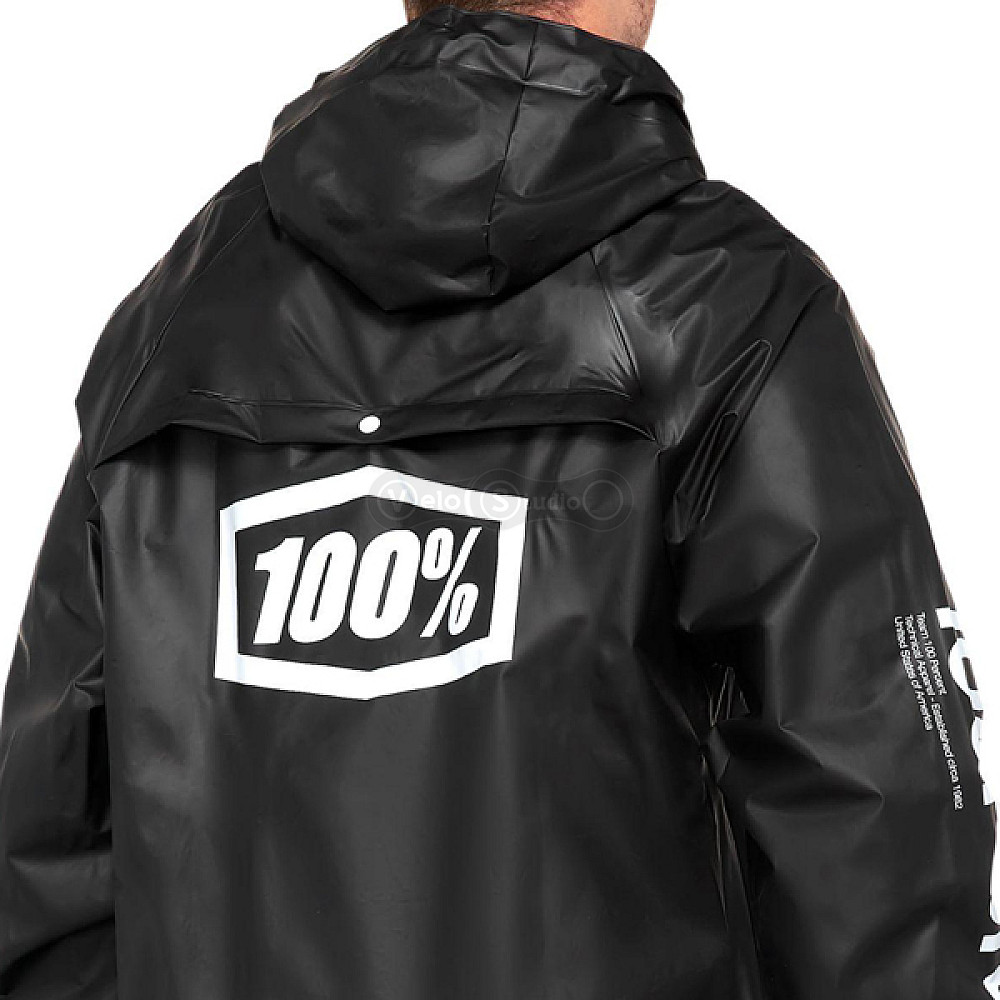 Дощовик Ride 100% Torrent Raincoat чорний розмір S