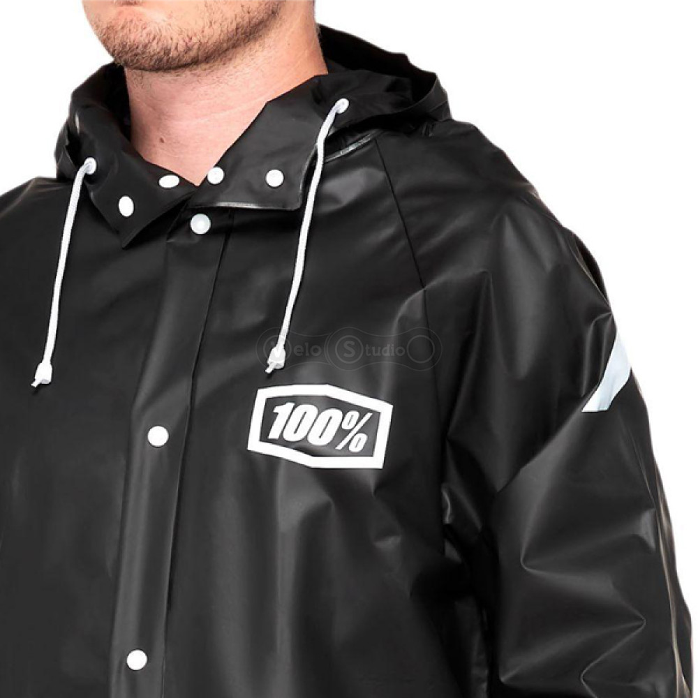 Дождевик Ride 100% Torrent Raincoat чёрный размер XL