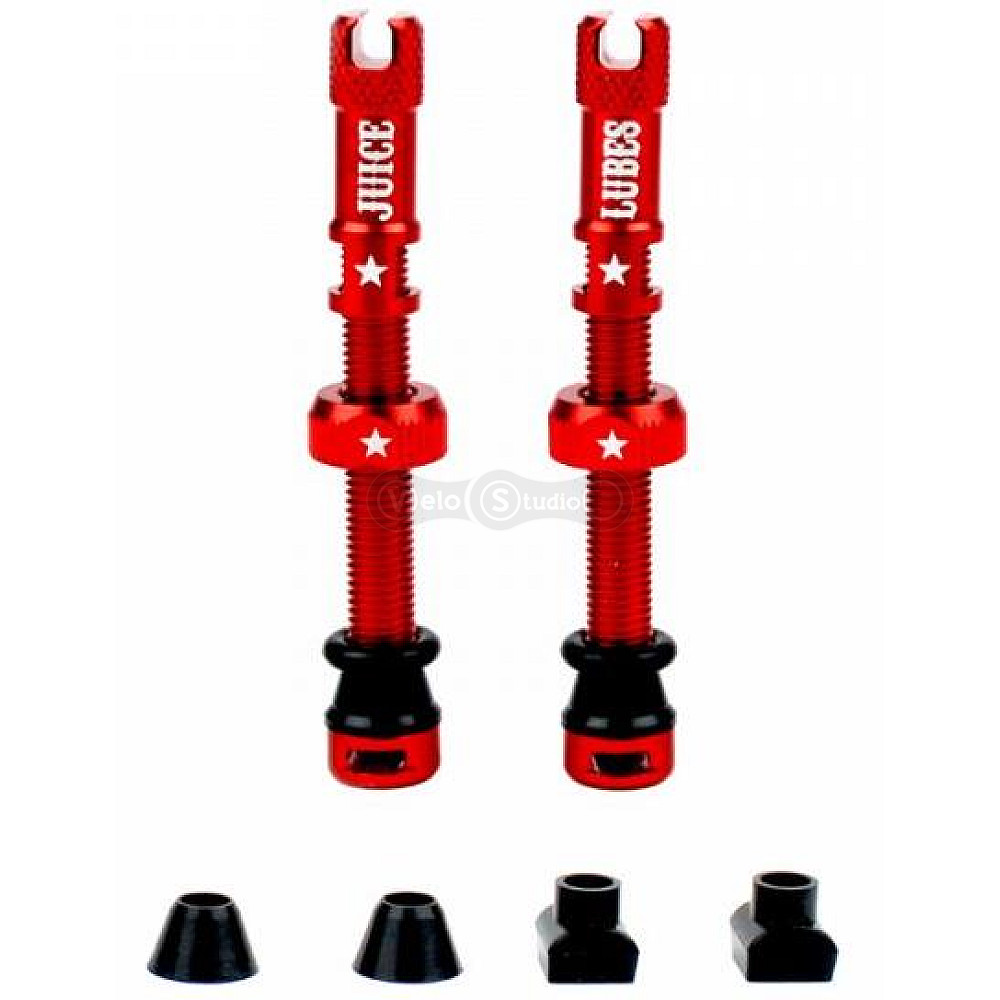 Бескамерный ниппель Juice Lubes красный 48 мм - 2 штуки