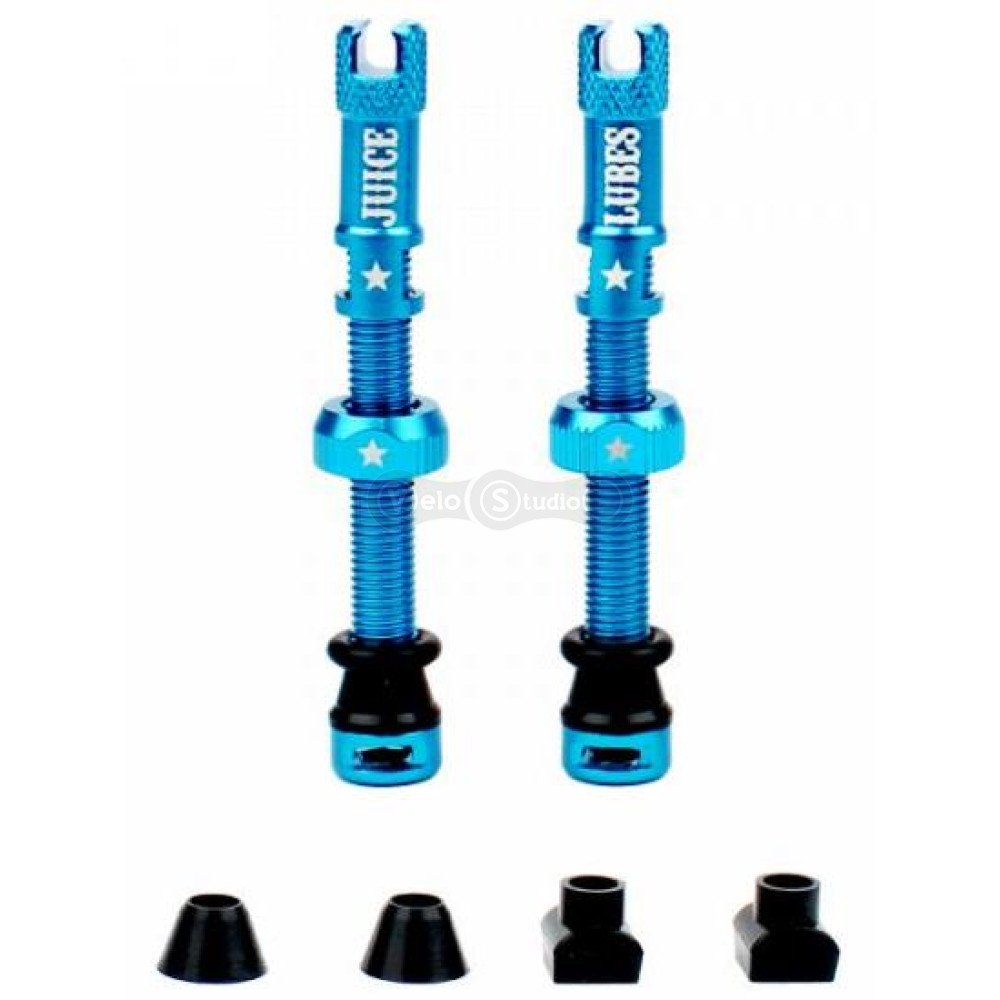 Бескамерный ниппель Juice Lubes Teal 48 мм - 2 штуки