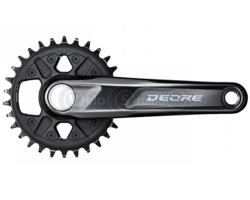 Шатуны Shimano FC-M6120-1 Deore 30T 175 мм CL-55 мм 12 скоростей