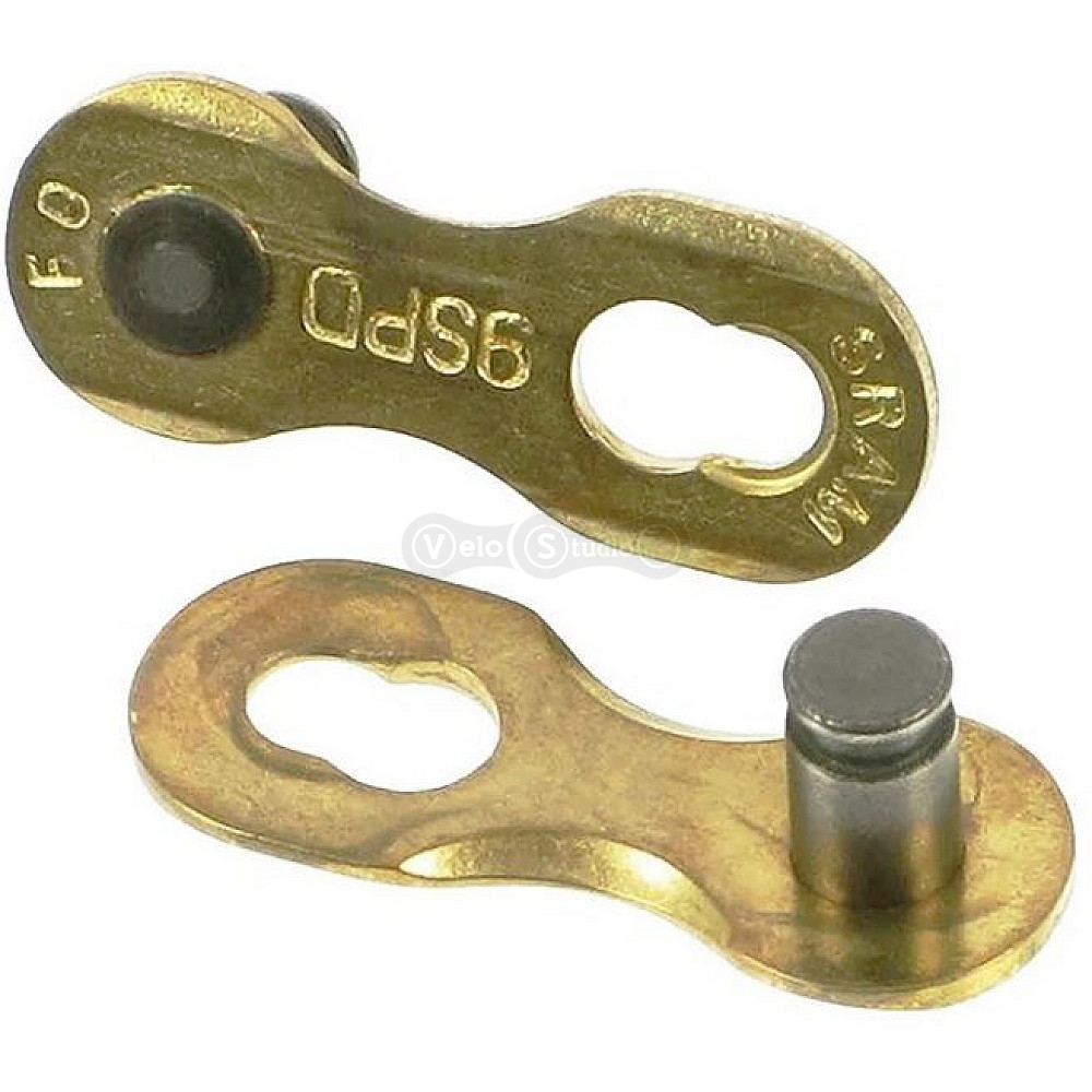 Замок ланцюга SRAM PowerLock 9 швидкостей, золото, 4 штуки