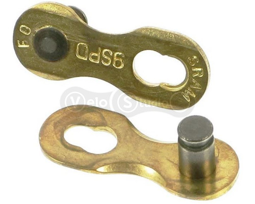 Замок цепи SRAM PowerLock 9 скоростей, золото, 4 штуки