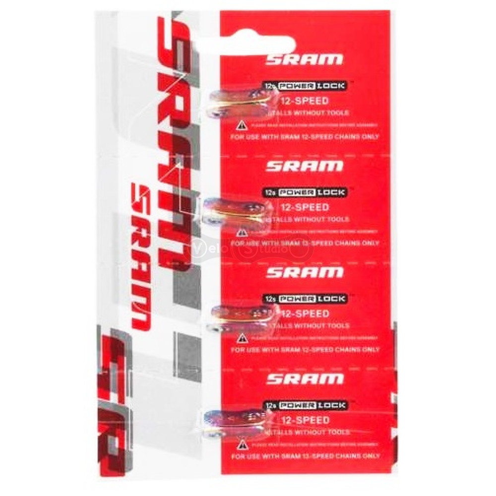 Замок цепи SRAM EAGLE PowerLock 12 скоростей, бензиновый, 4 штуки