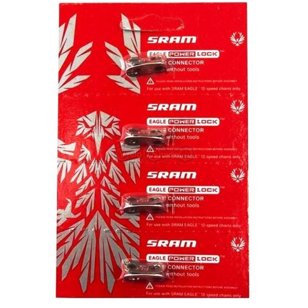 Замок цепи SRAM EAGLE PowerLock 12 скоростей, серебро, 4 штуки