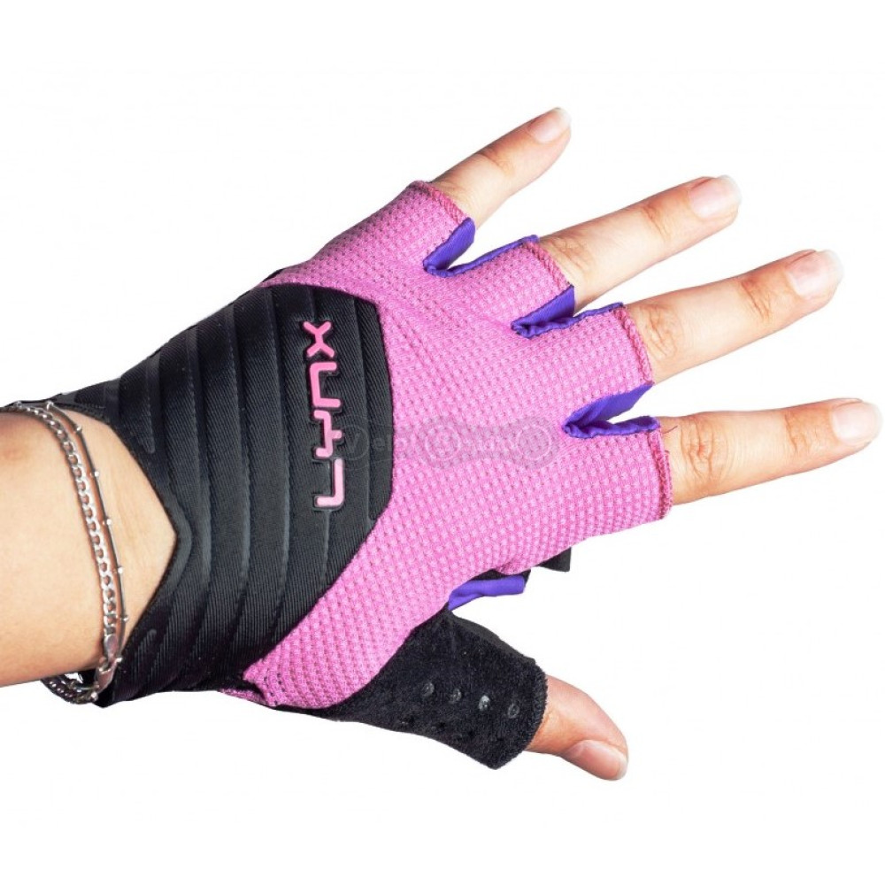 Вело перчатки LYNX Expert Pink M