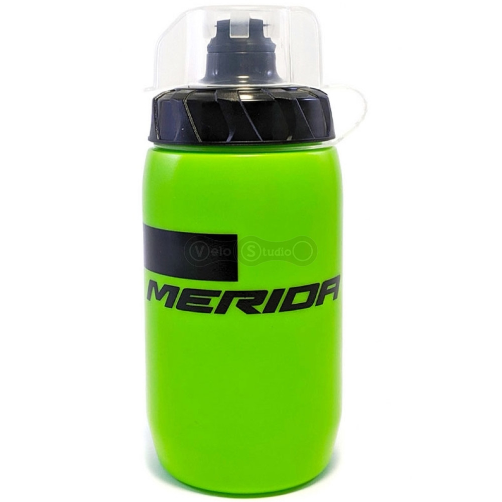Фляга Merida Bottle/Stripe Green, Black 500 мл с крышкой