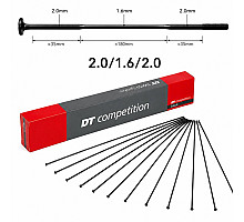 Спицы DT Swiss Competition Race Straight Pull 2.0/1.6/2.0 mm x 286mm чёрные 100шт