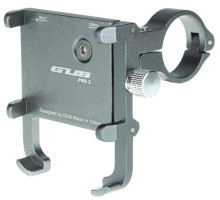 Держатель гаджета GUB PRO 2 на руль алюминиевый серый