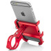 Держатель гаджета GUB PRO-3 на руль для PowerBank/телефонов в чехлах, красный