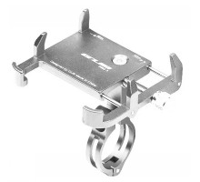 Держатель гаджета GUB PRO-3 на руль для PowerBank/телефонов в чехлах, титан