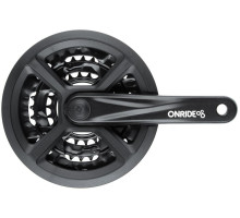 Шатуни ONRIDE Trio 910, під квадрат, 170 мм, 22-32-44Т, 9 швидкостей