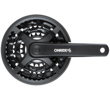 Шатуны ONRIDE Trio 830P, под квадрат, 175 мм, 22-32-42Т, 8/7/6 скоростей