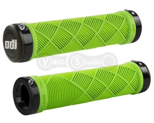 Грипсы ODI Cross Trainer MTB Lock-On Bonus Pack Lime Green w/Black Clamps