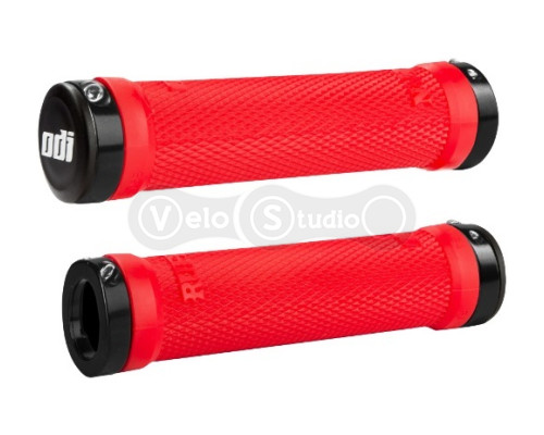 Грипсы ODI Ruffian MTB Lock-On Bonus Pack Bright Red w/Black Clamps