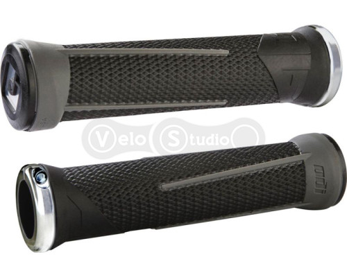 Грипси ODI AG-1 Signature Black/Graphite w/ Silver clamps