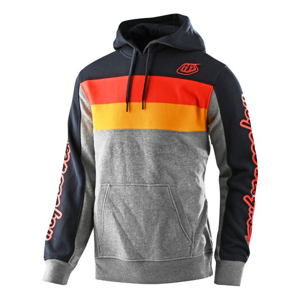 Худи TLD Block Signature PO Hoodie [Gray Heather/Orange] размер S