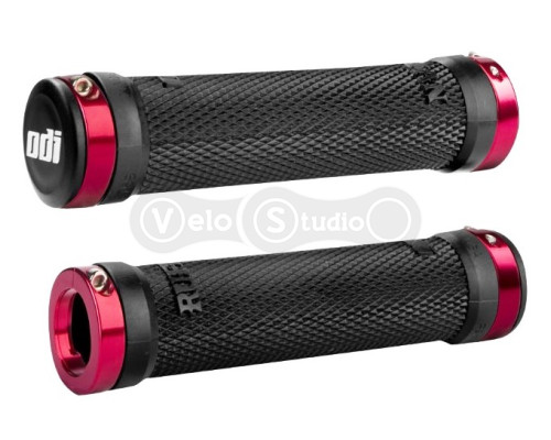 Грипсы ODI Ruffian MTB Lock-On Bonus Pack Black w/Red Clamps