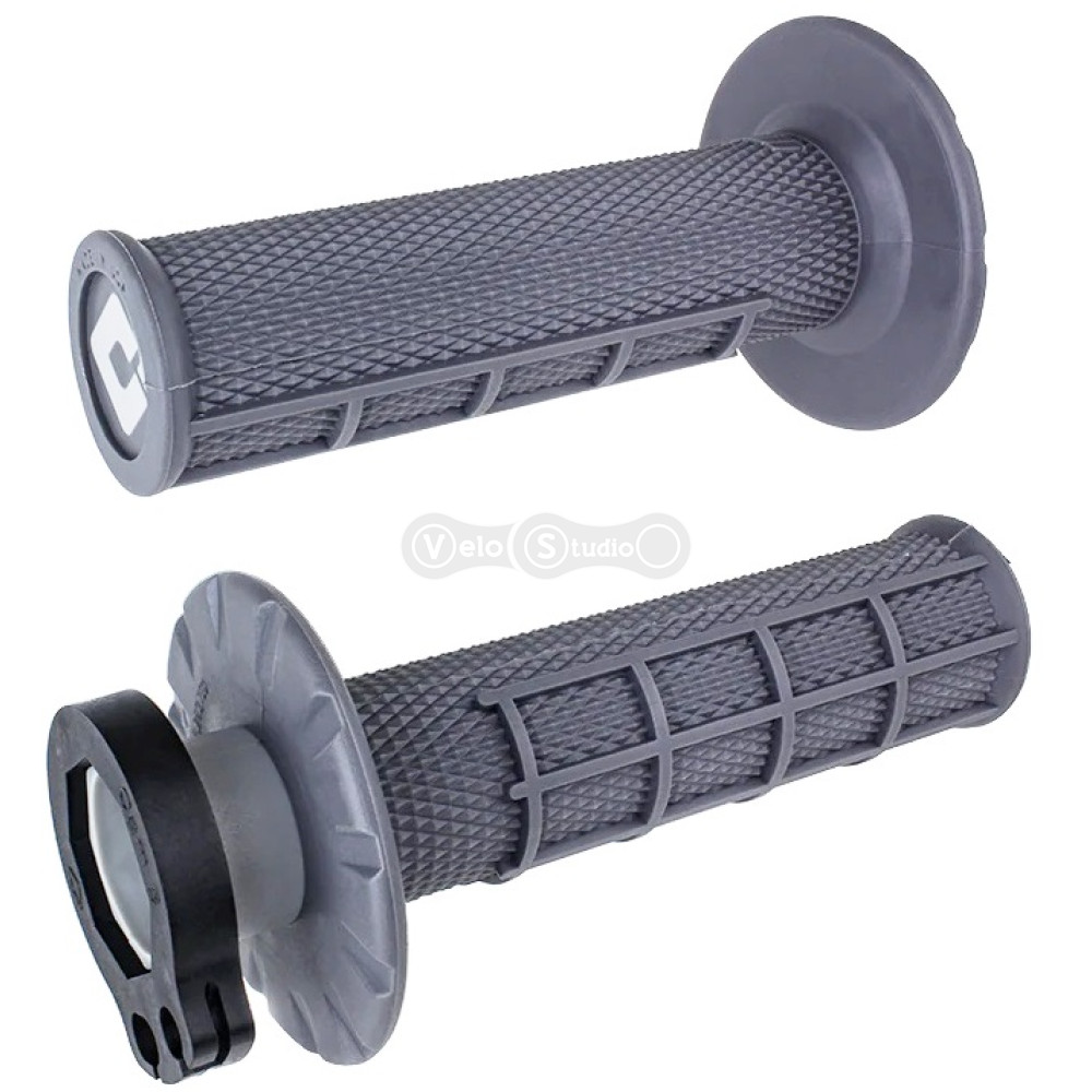 Мото грипсы ODI MX V2 Lock-On Half-Waffle Graphite