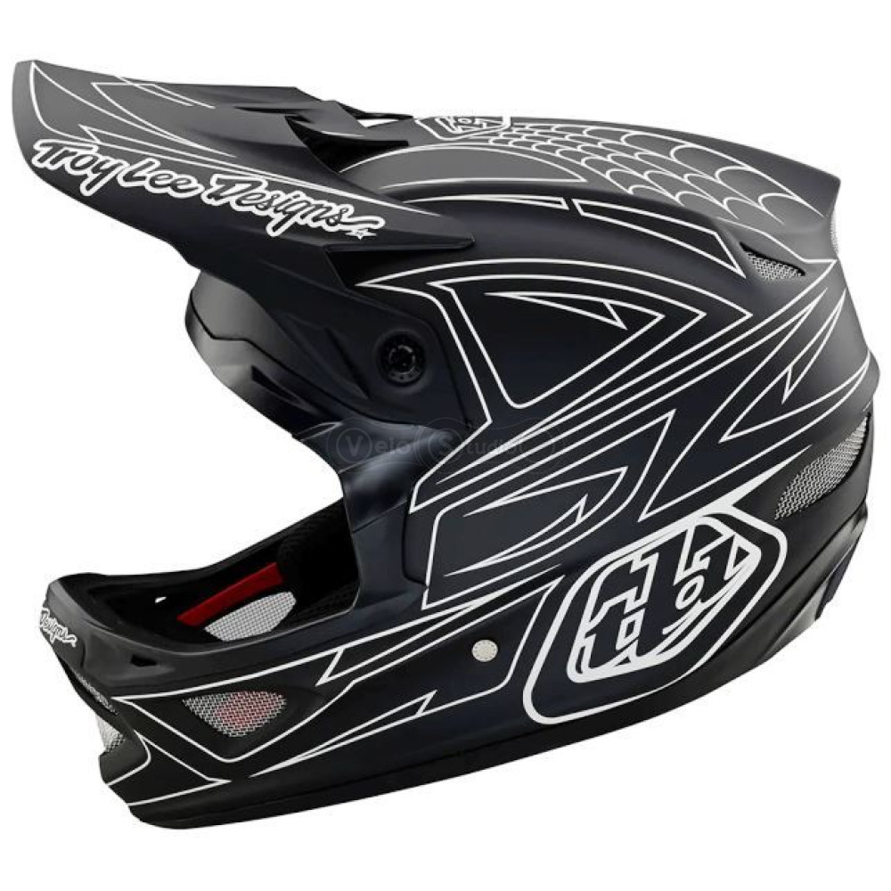 Вело шлем TLD D3 Fiberlite Helmet [SpiderStripe BLk] M (56-57 см)