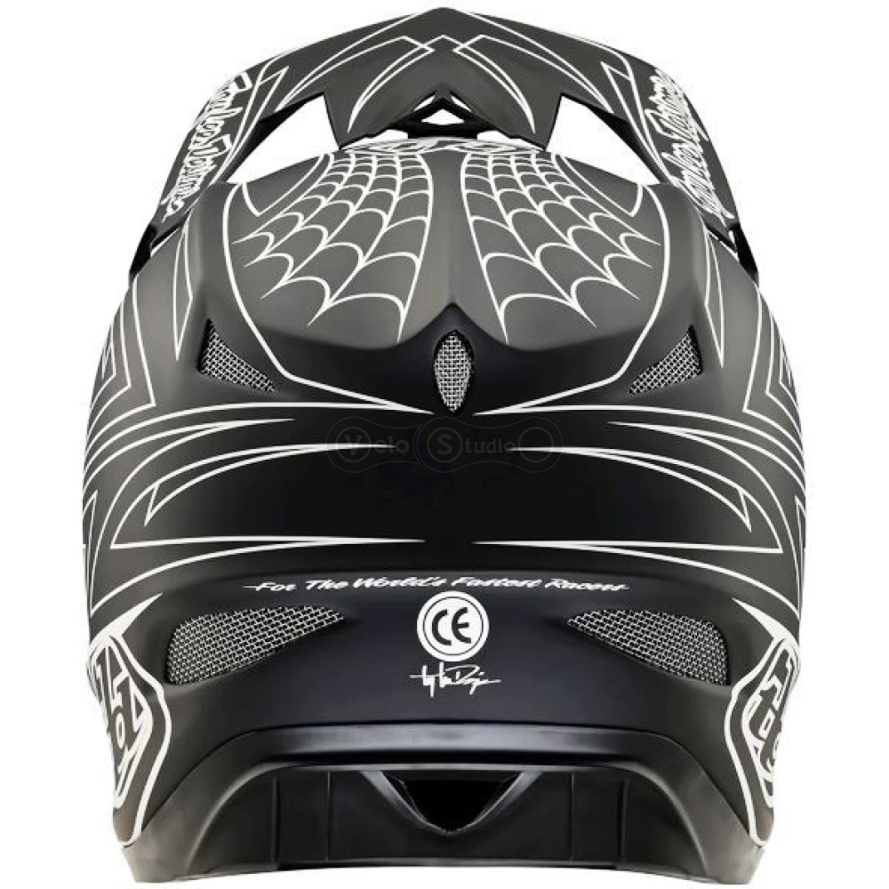 Вело шлем TLD D3 Fiberlite Helmet [SpiderStripe BLk] M (56-57 см)