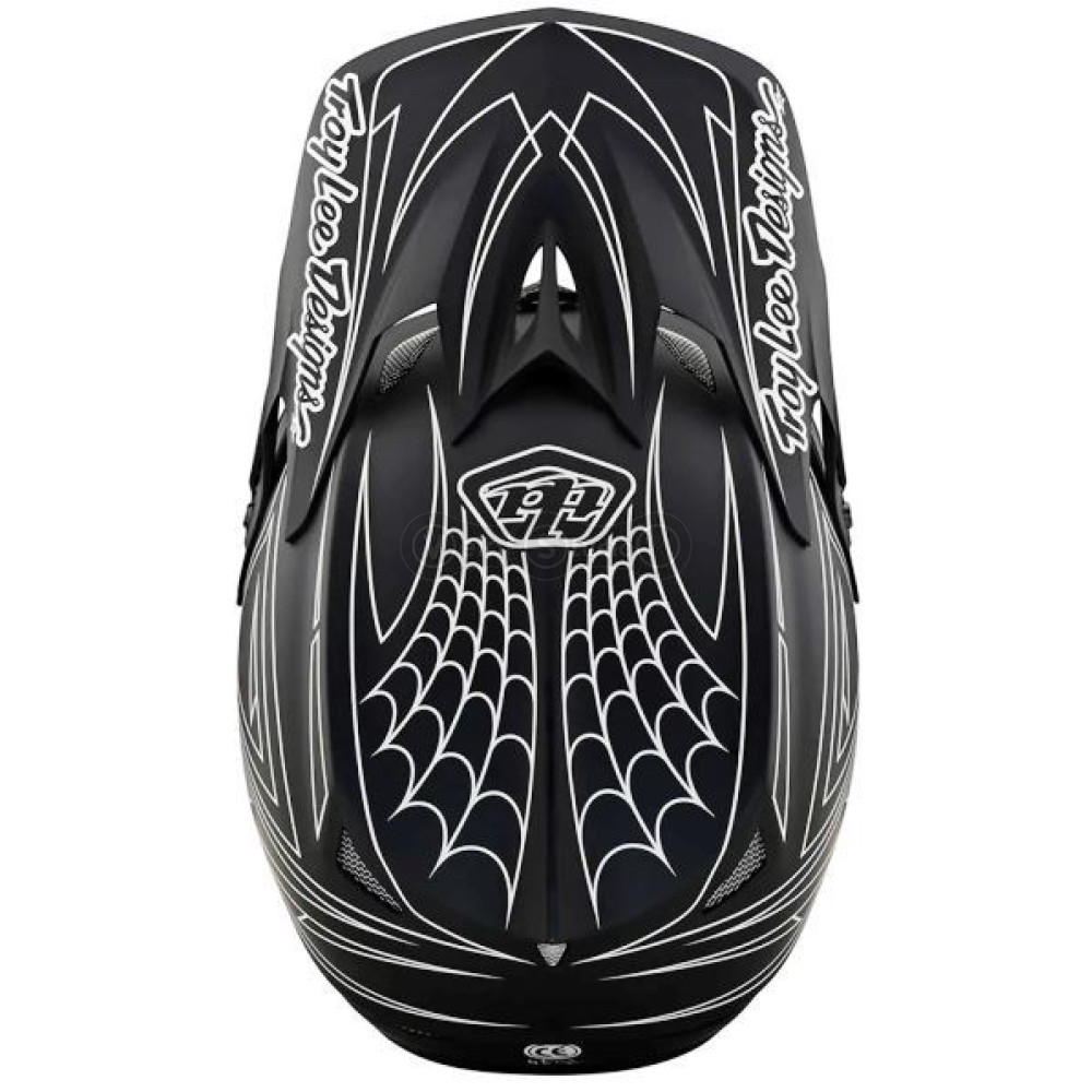 Вело шлем TLD D3 Fiberlite Helmet [SpiderStripe BLk] M (56-57 см)