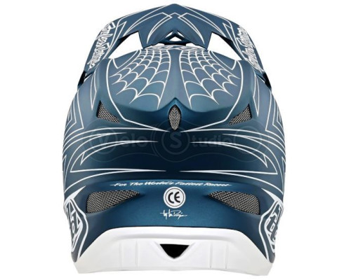 Вело шлем TLD D3 Fiberlite Helmet [SpiderStripe Blue] L (58-59 см)