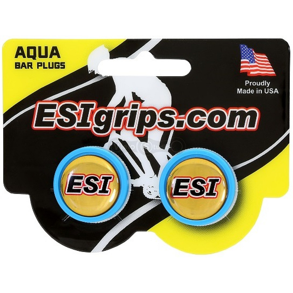 Заглушки руля ESI Bar Plug Aqua, голубые